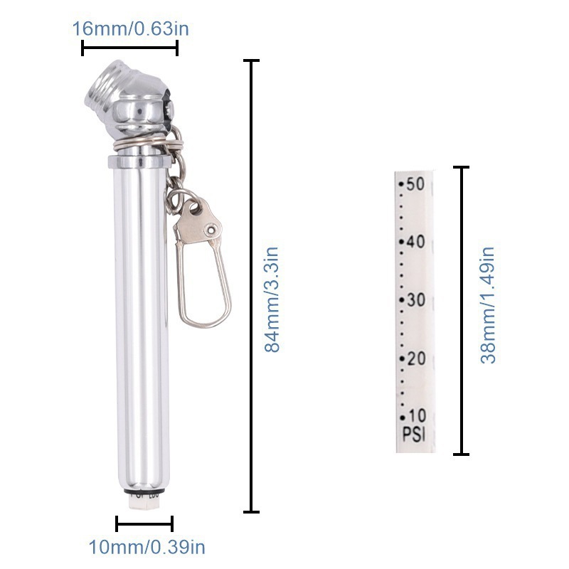 Tire Gauge Keychain