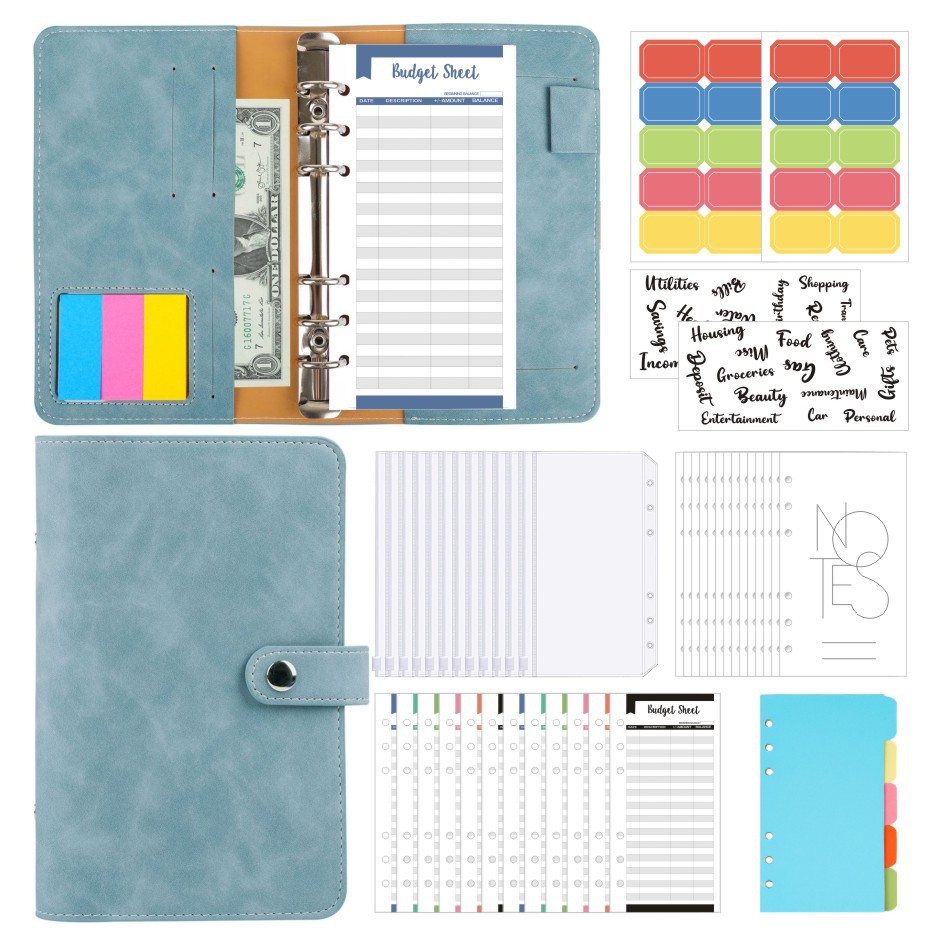 Retro PU A6 Ring Binder Notebook