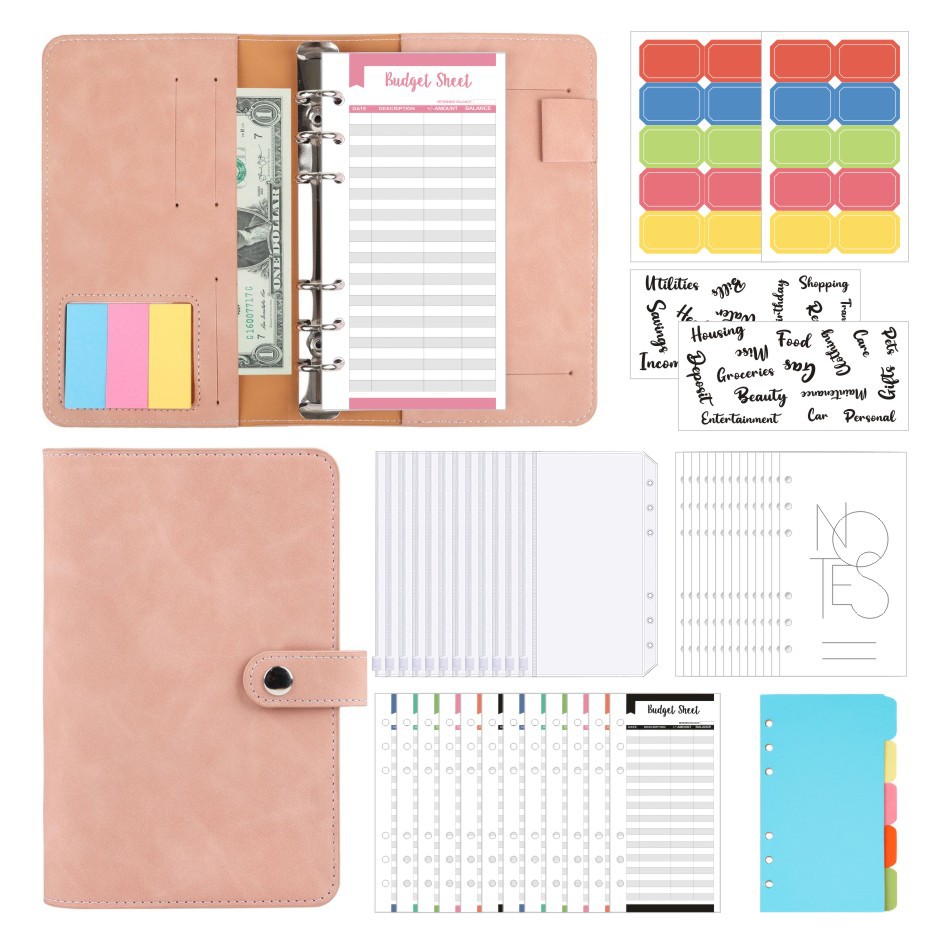 Retro PU A6 Ring Binder Notebook