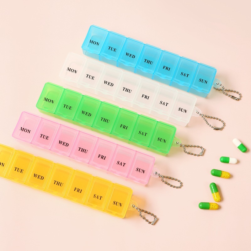 Transparent 7-Day Pill Organizer