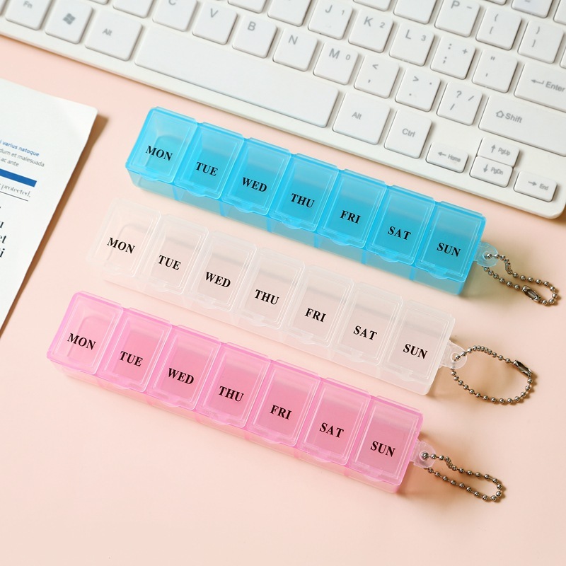 Transparent 7-Day Pill Organizer