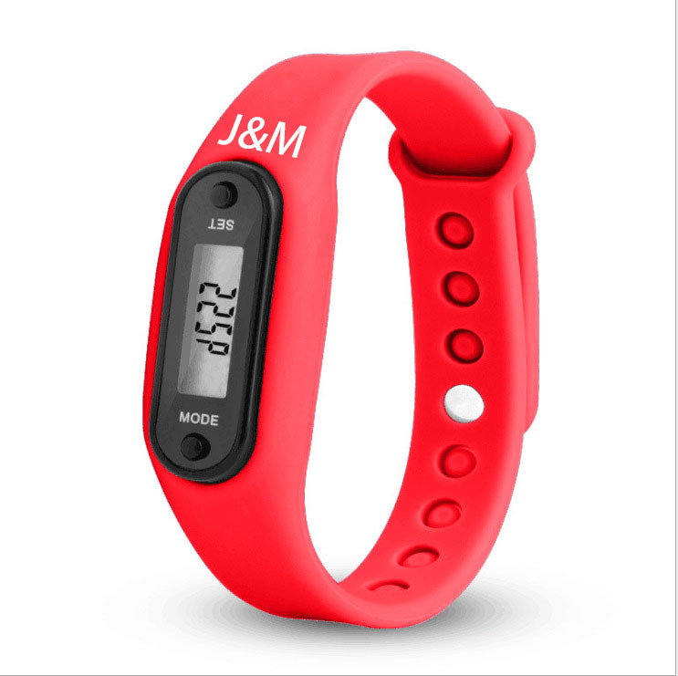Silicone Pedometer Electronic Wristband
