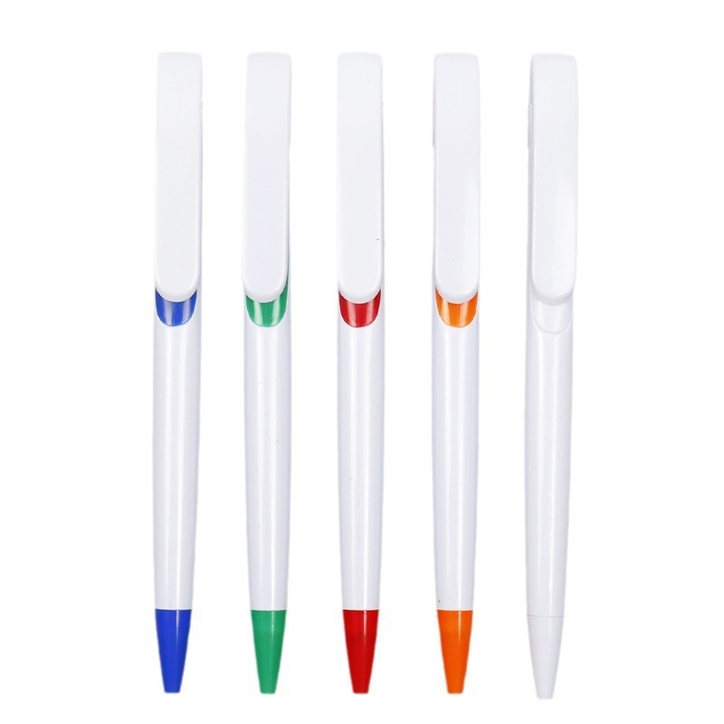 Click-Action Large Clip Plastic Ballpoint Pen