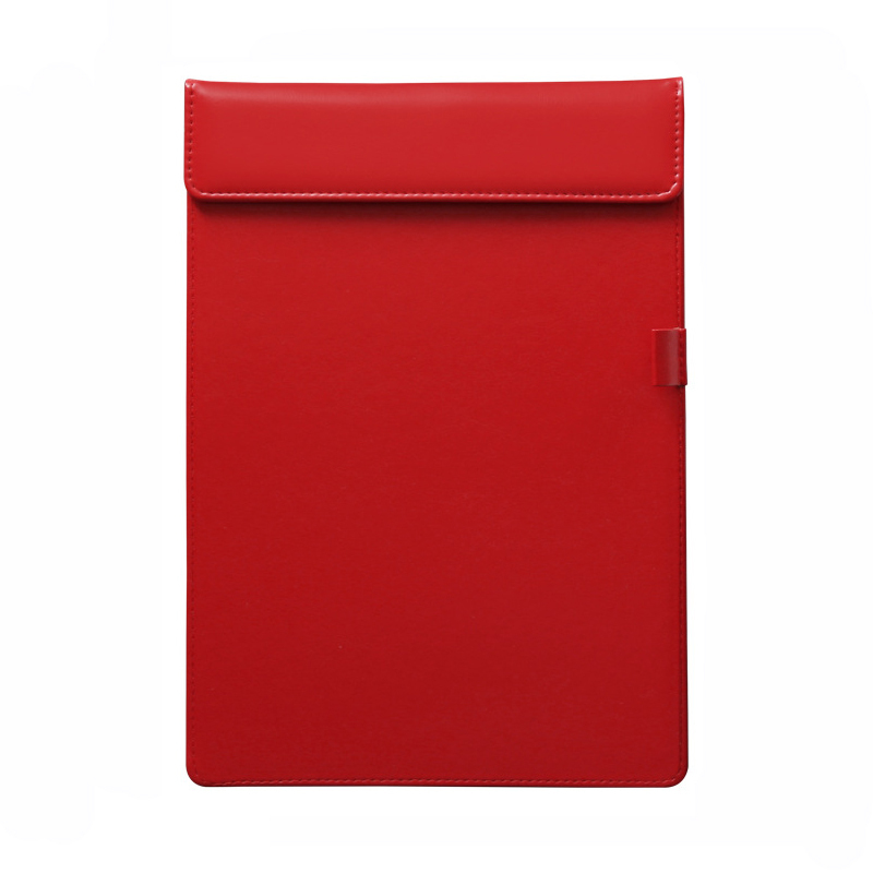 PU Leather Magnetic Writing Clipboard with Pen Slot