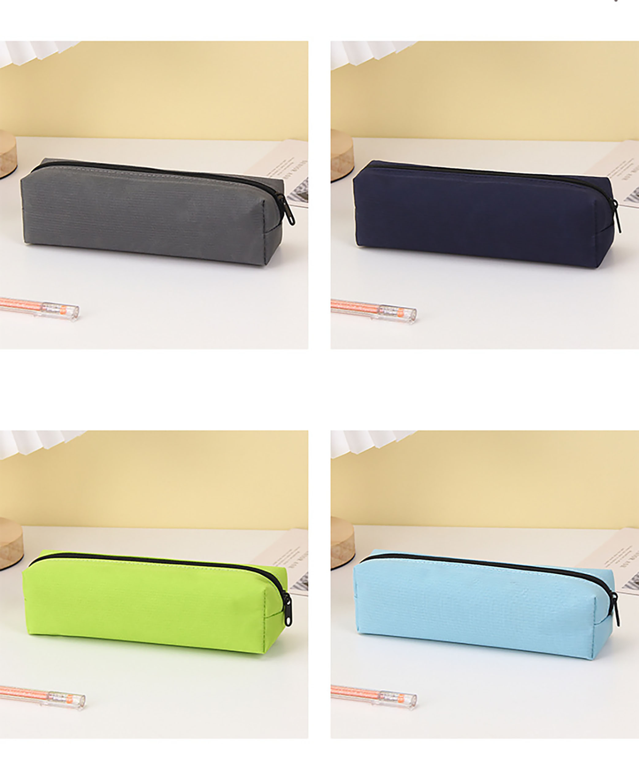 Solid Color Pencil Case