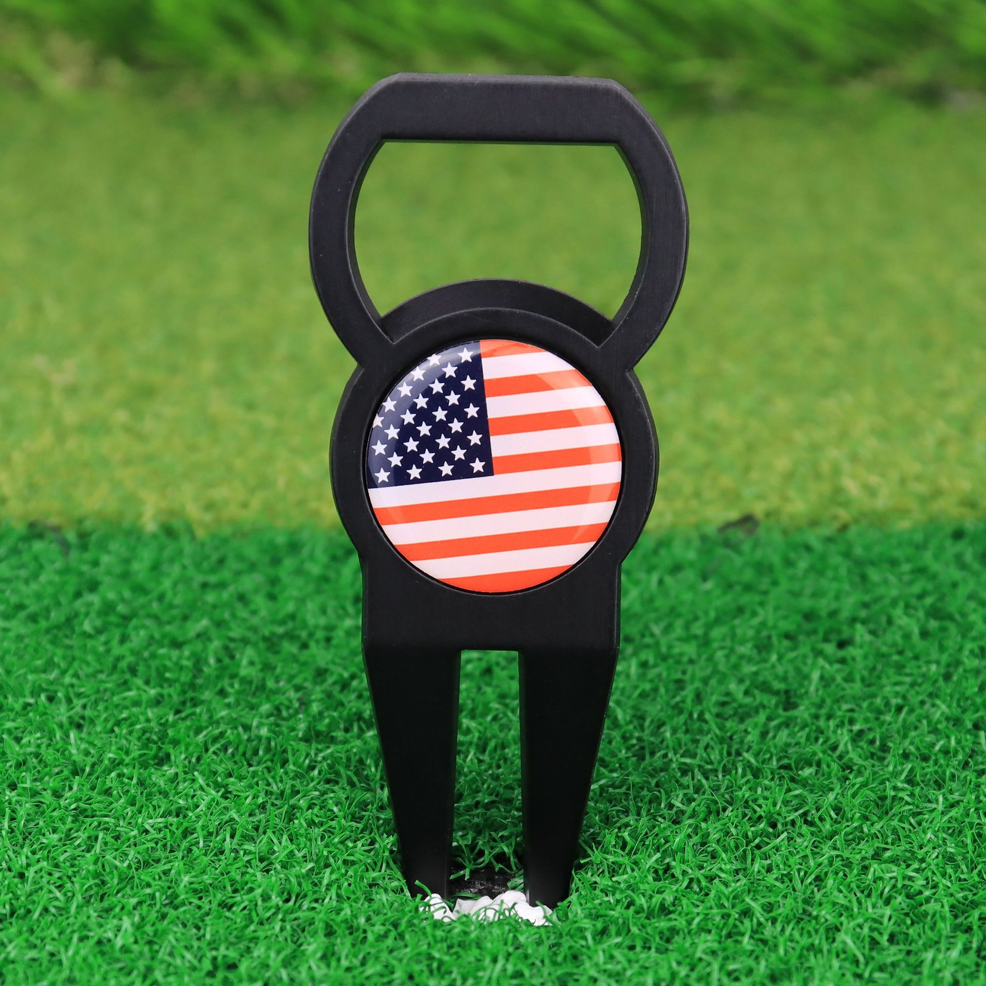 Golf Metal Bottle Opener Ball Fork