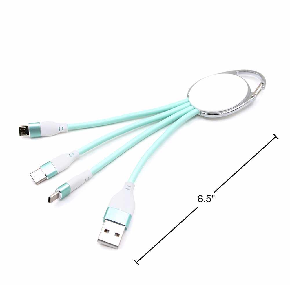Liquid Silicone 3-in-1 Charging Cable