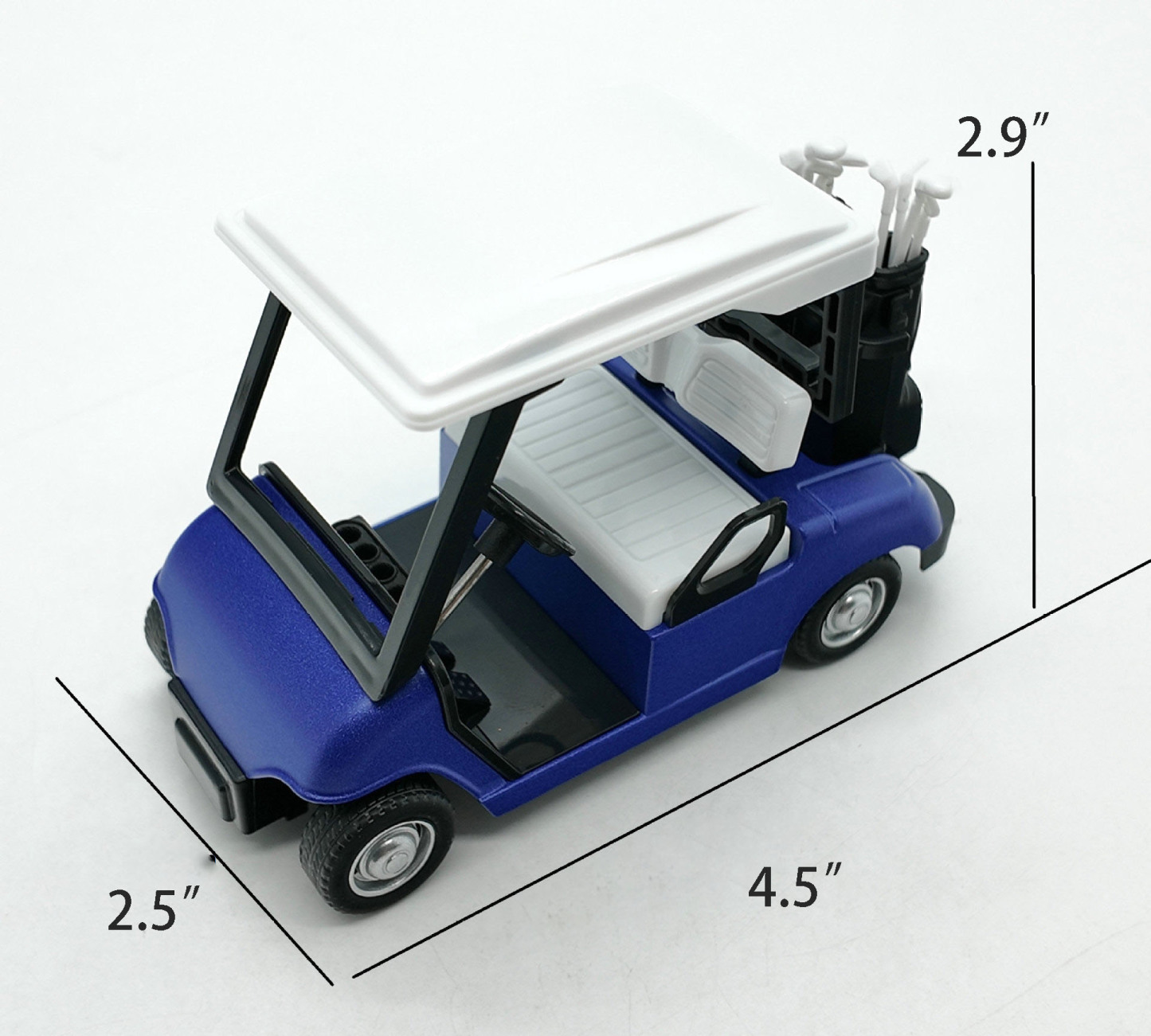 Alloy Pull Back Golf Cart Model