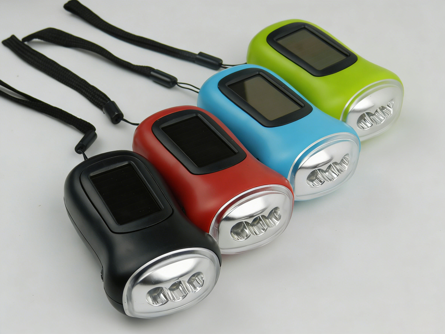 Solar-Powered & Hand-Crank LED Flashlight