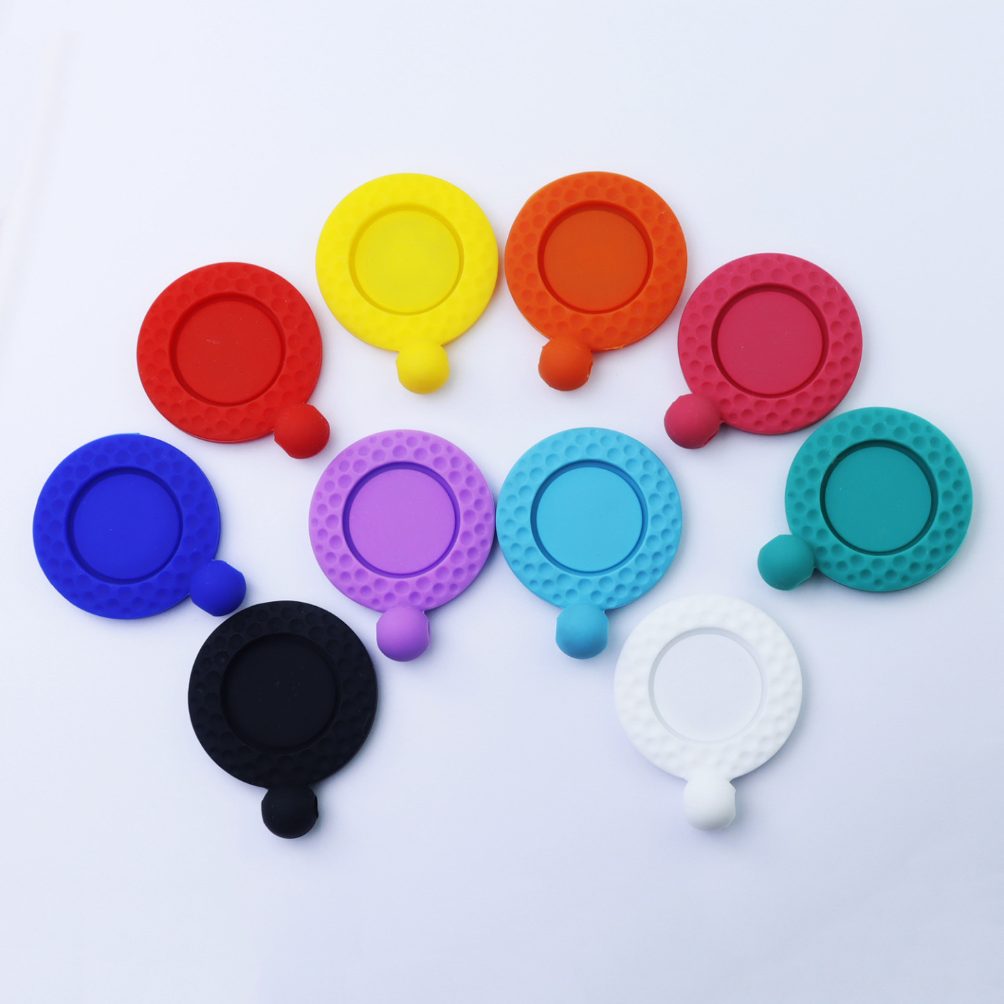 Magnetic Silicone Golf Ball Marker Holder w/Golf Marker