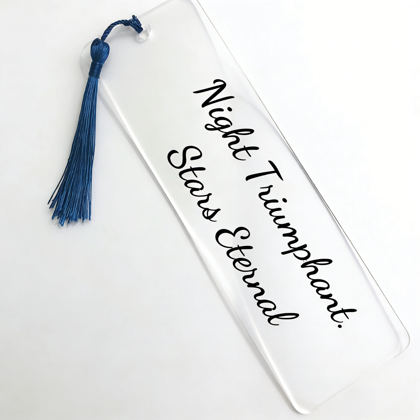Transparent Bookmark With Tassel