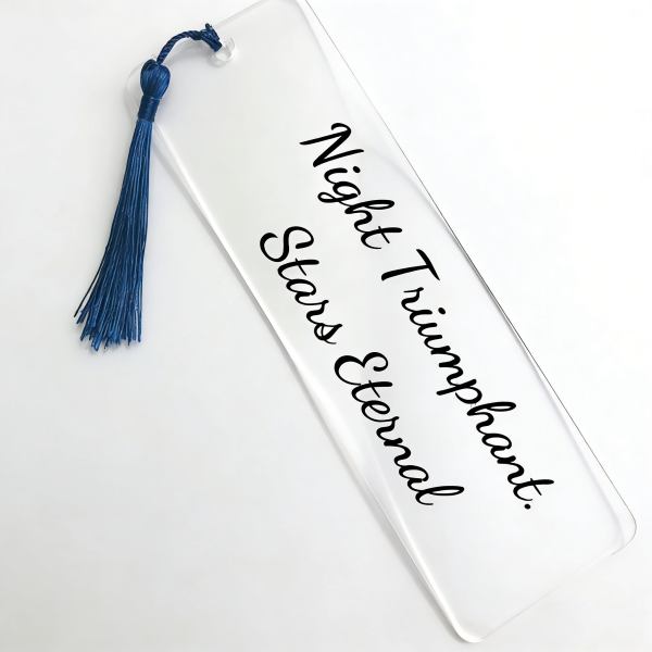 Transparent Bookmark With Tassel