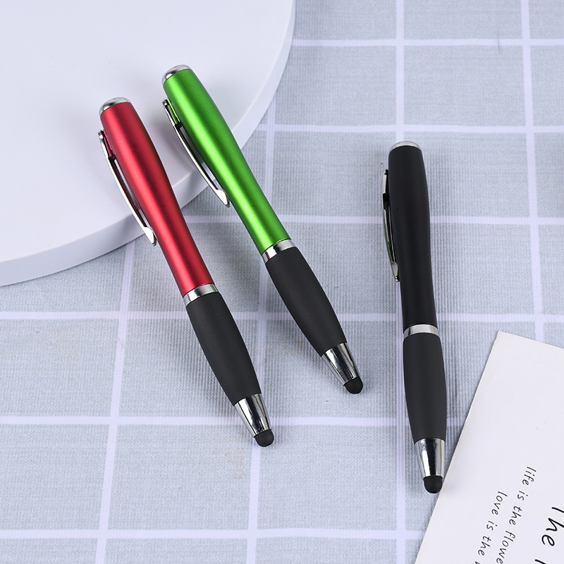Twist Action Stylus Pen w/LED Light