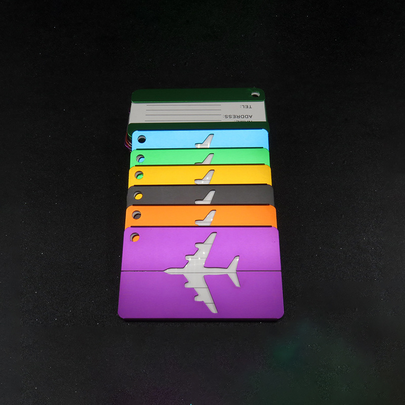 Aluminum Alloy Airplane-shaped Luggage Tag