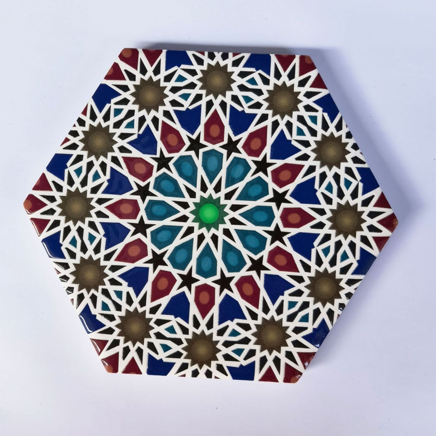Hexagonal Ceramic Cup Coaster