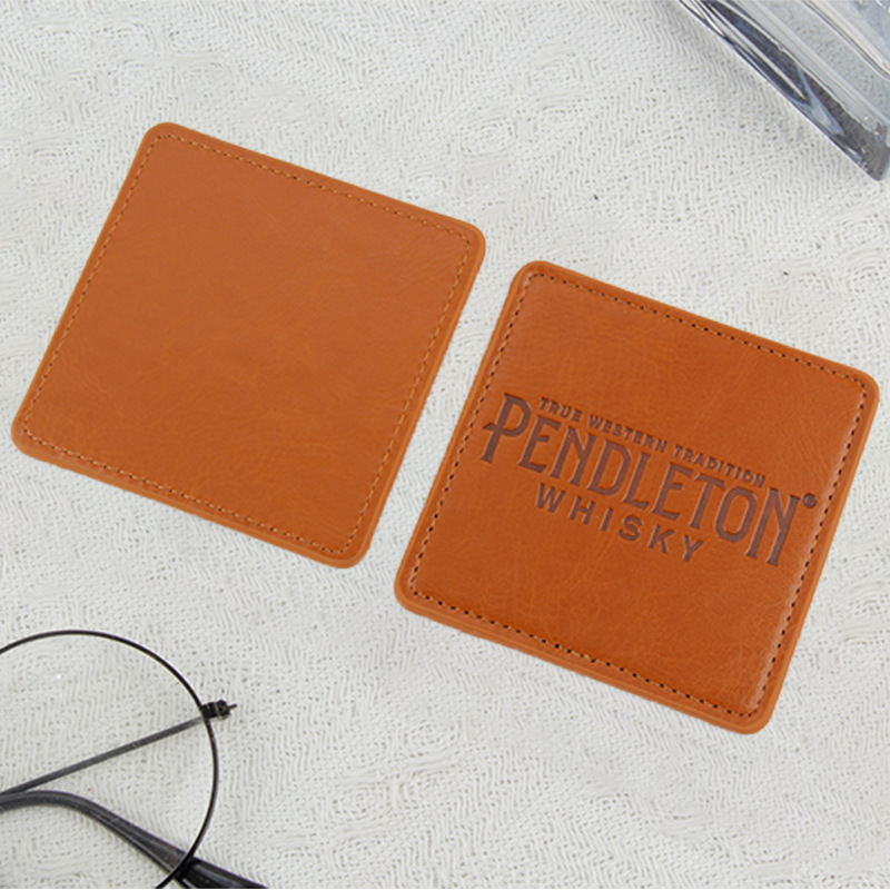 PU Double-Sided Leather Coaster
