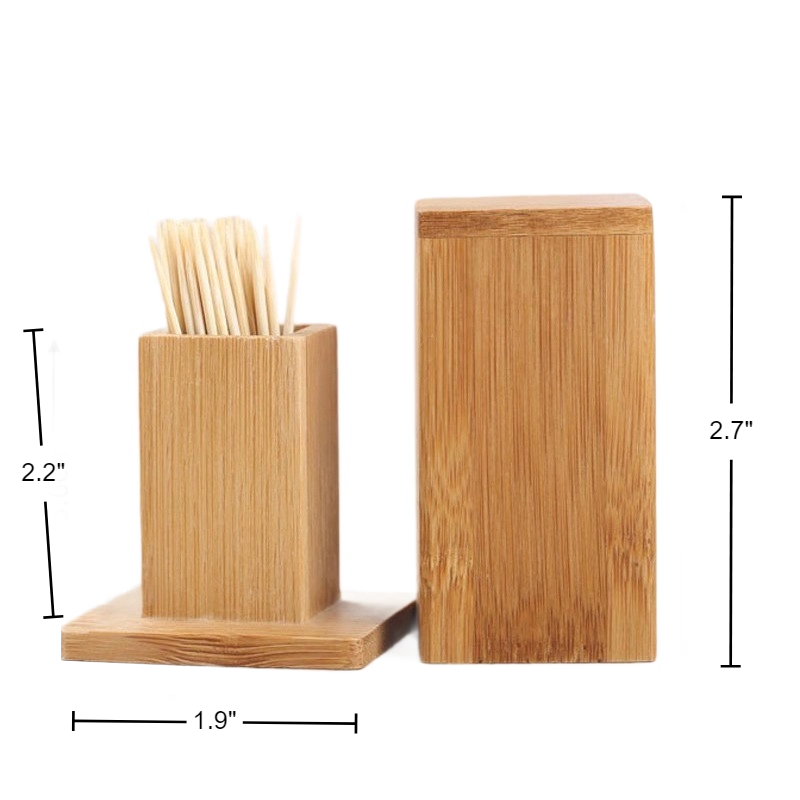 Bamboo Toothpick Holder