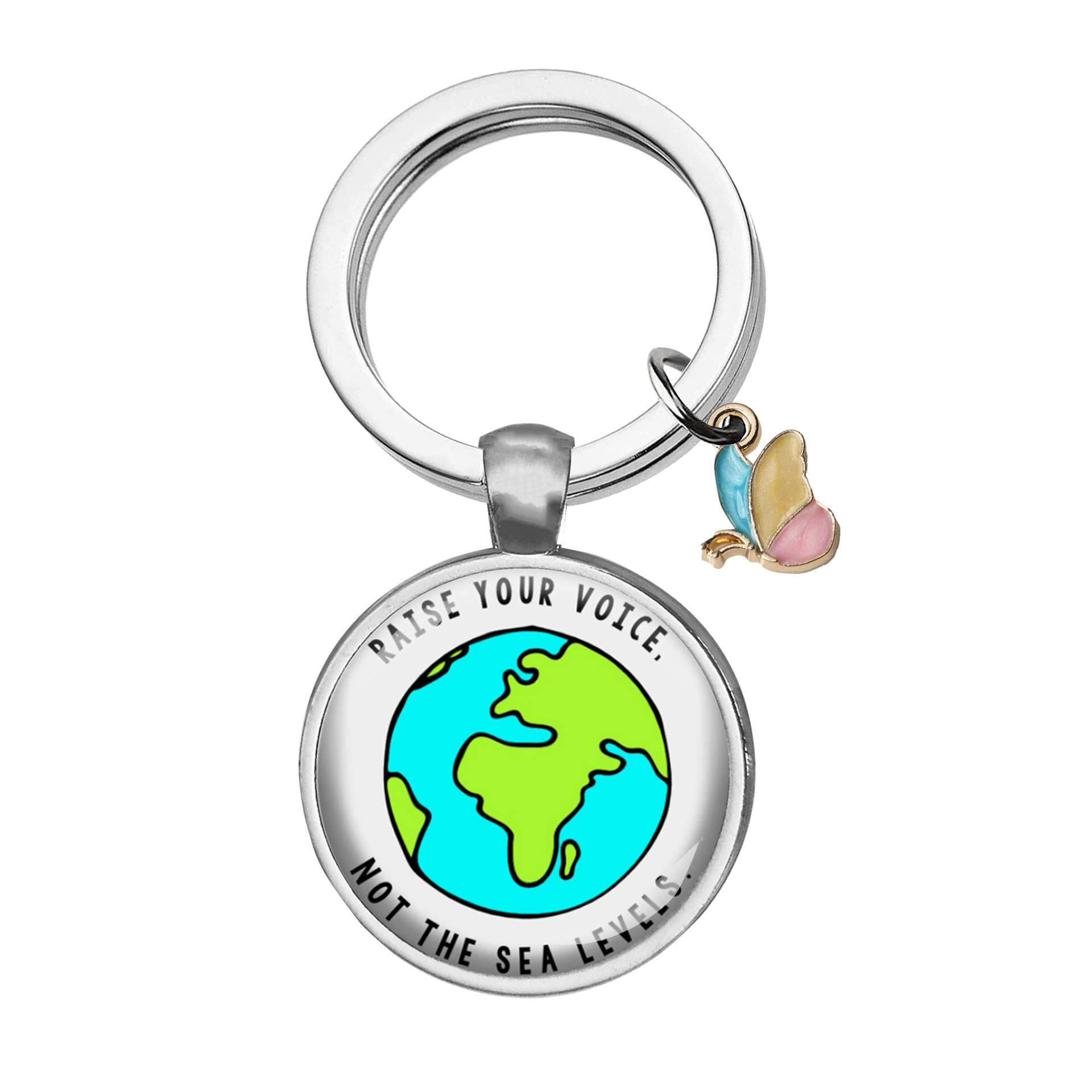 Stainless Steel Key Ring Pendant