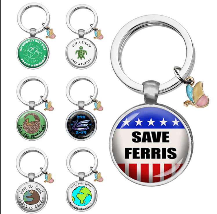 Stainless Steel Key Ring Pendant