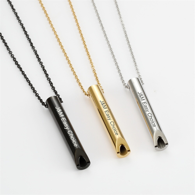 Stainless Steel Whistle Necklace