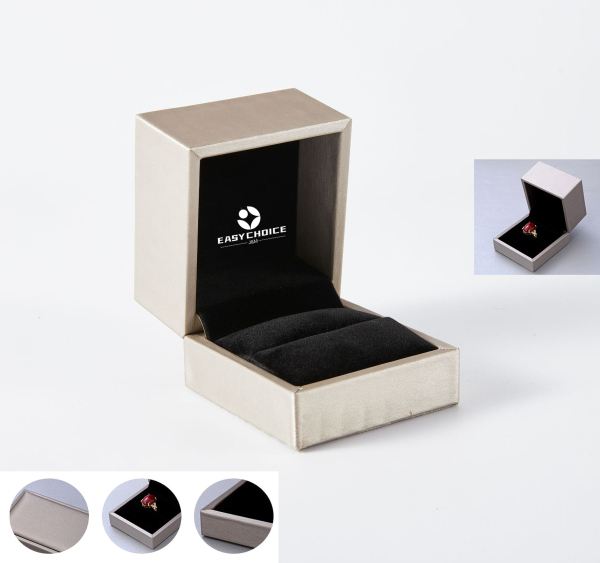 Golden Brushed PU Jewelry Box