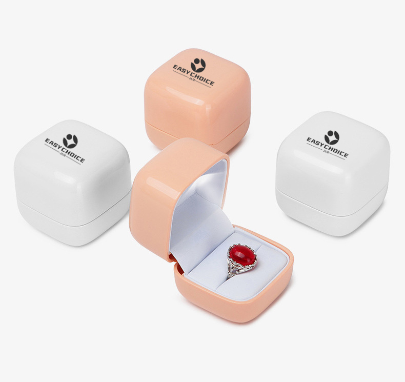 Engagement & Wedding Ring Box With Light