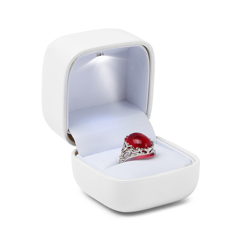 Engagement & Wedding Ring Box With Light