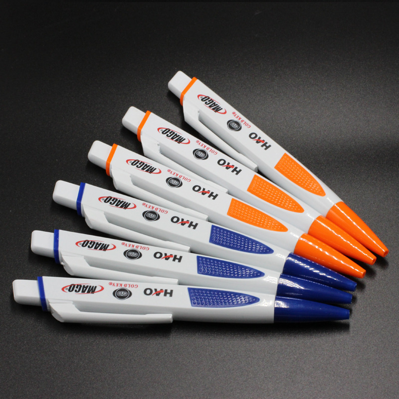 Custom Logo Retractable Ballpoint Pens with Vibrant Grips