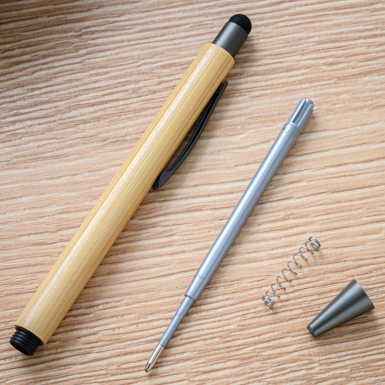 Retractable Bamboo Pen