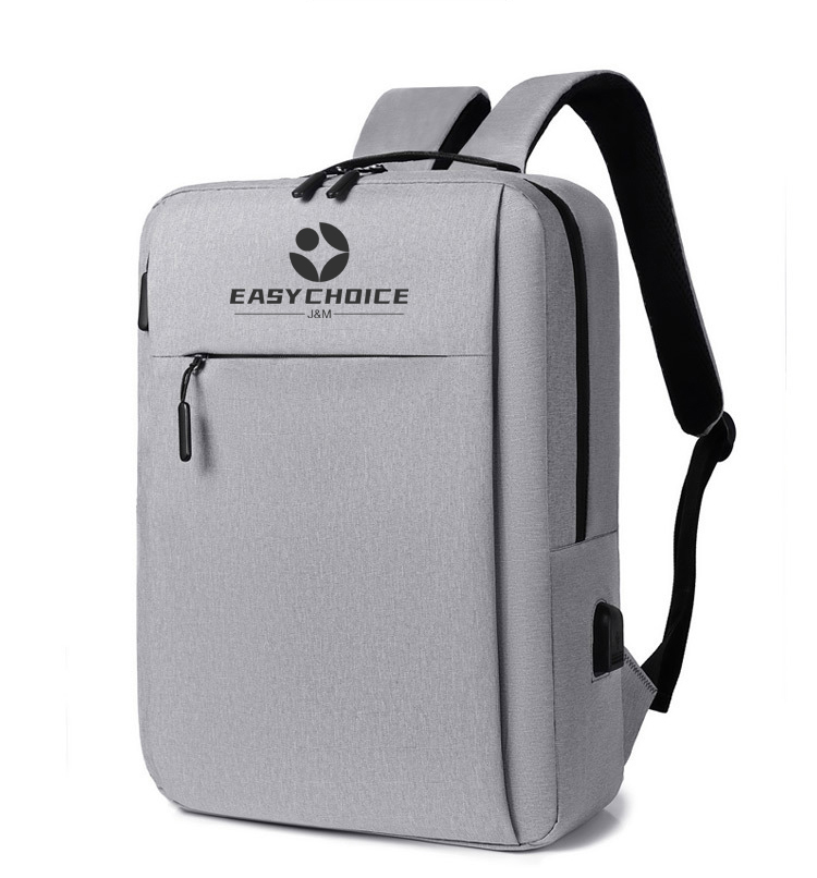 Canvas Laptop Backpack with Built-in USB Charging Port