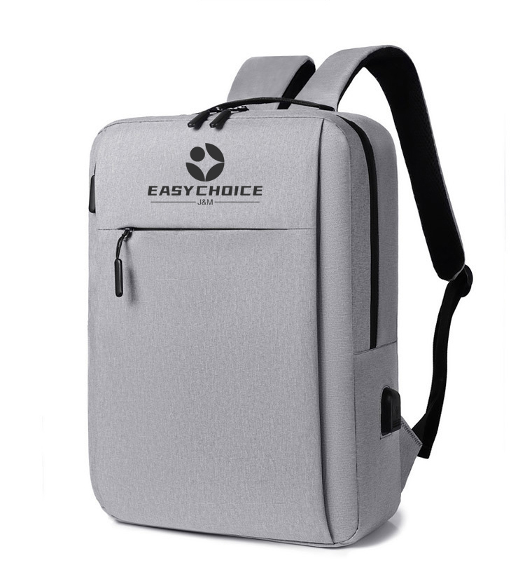 Canvas Laptop Backpack with Built-in USB Charging Port