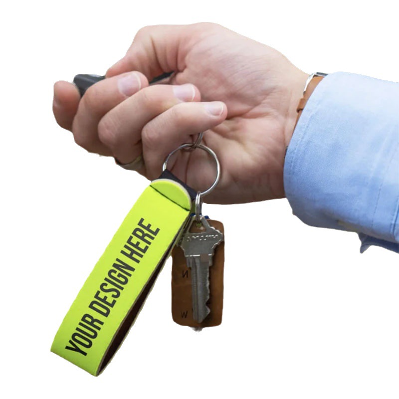 Colorful Neoprene Keychain Customized