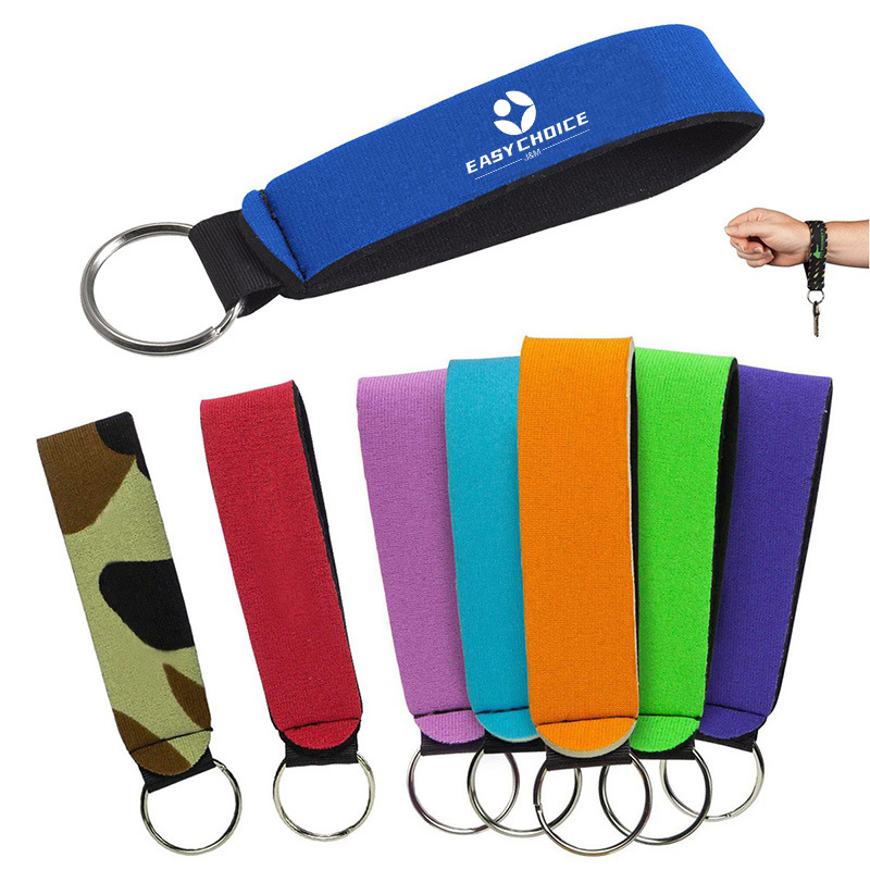 Colorful Neoprene Keychain Customized