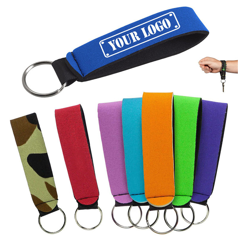 Colorful Neoprene Keychain Customized