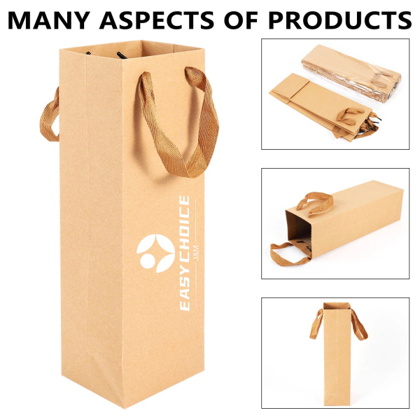 Single Kraft Paper Wine Bag