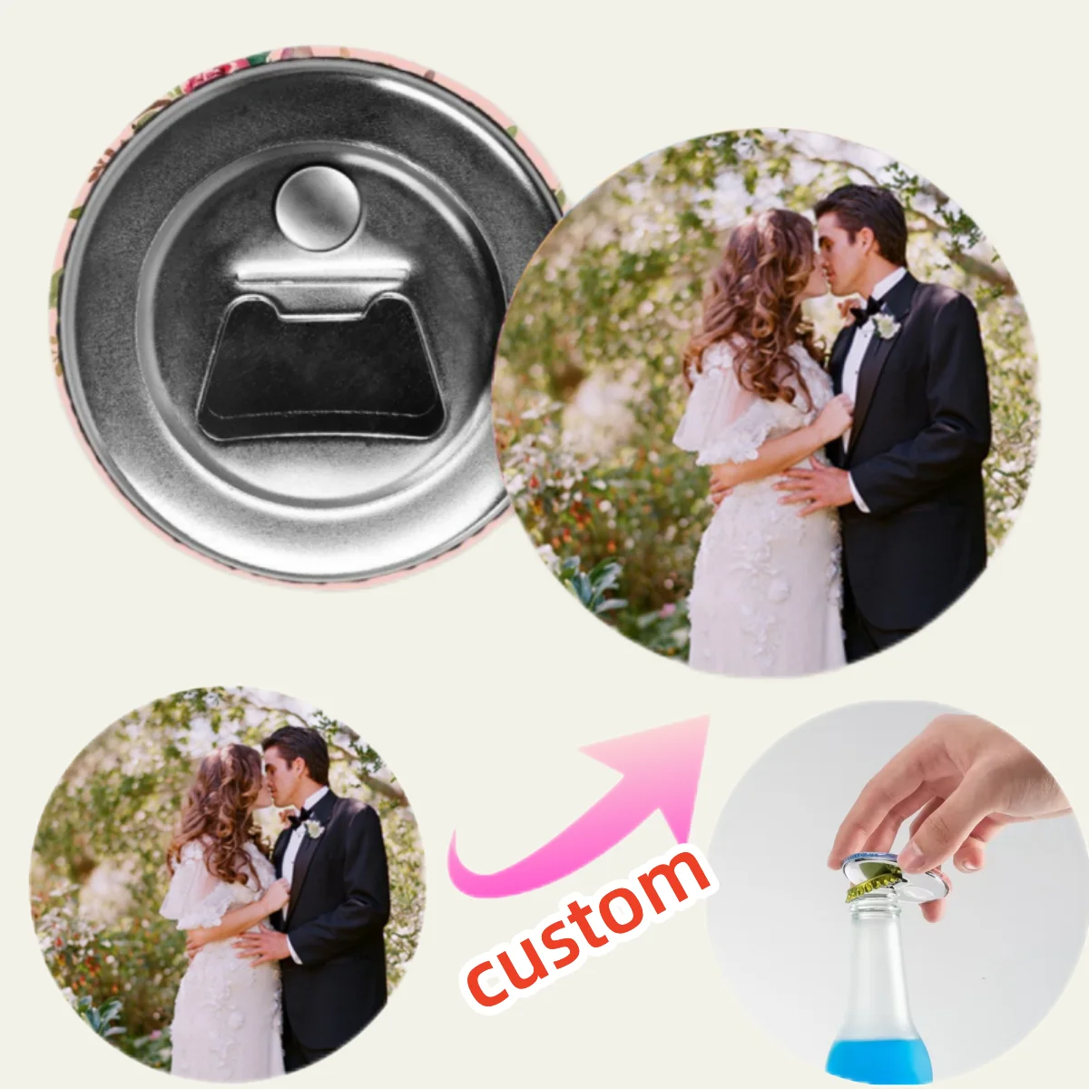 Color Printed Tinplate Magnet Opener