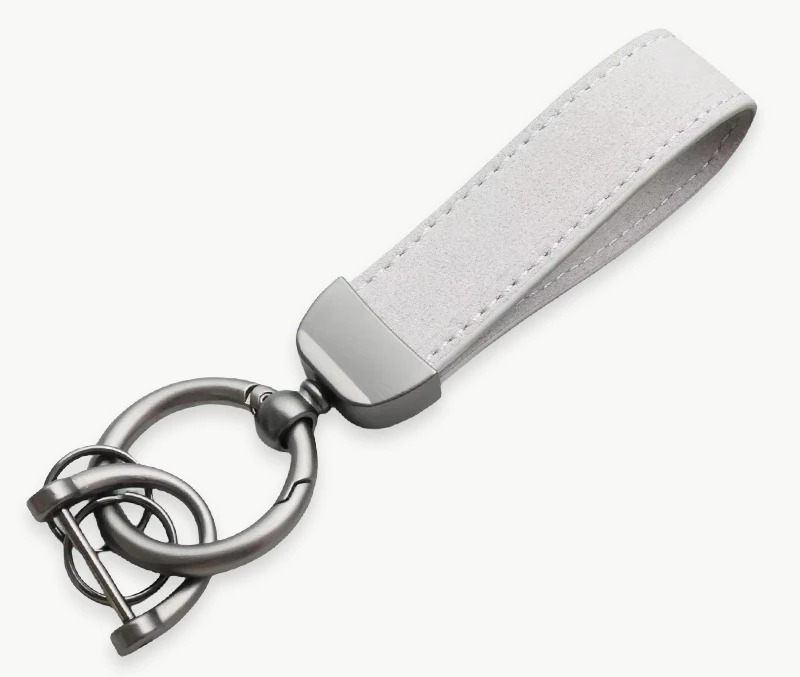Metal Leather Keychain