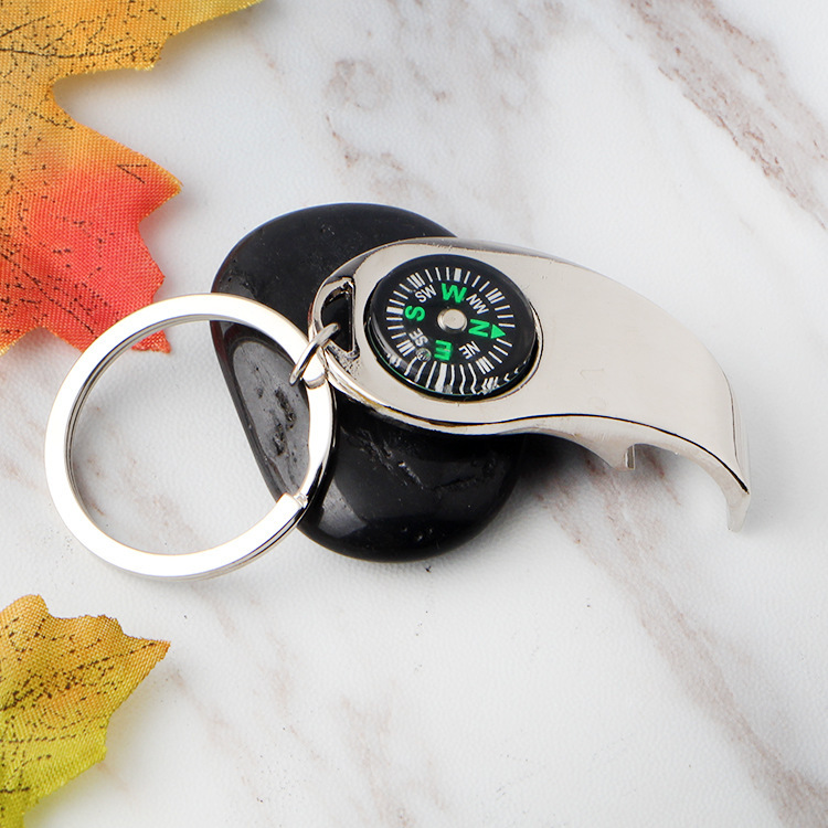 Compass Bottle Opener Keychain