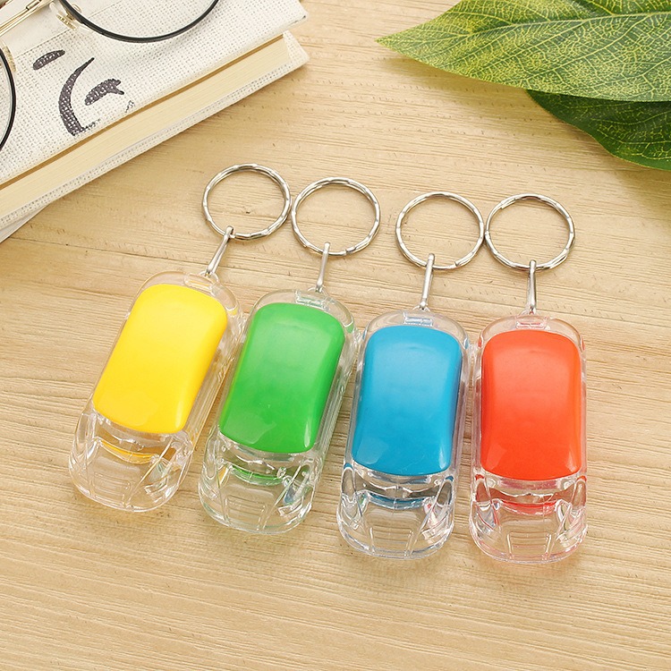 LED Light Up Car Keychain
