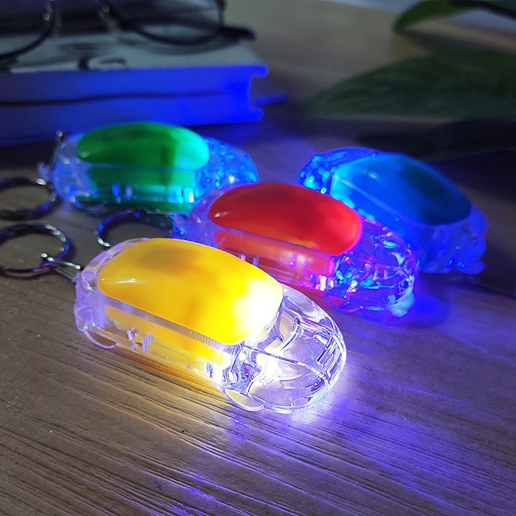 LED Light Up Car Keychain