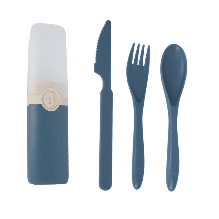 3 Pcs Wheat Straw Cutlery Set