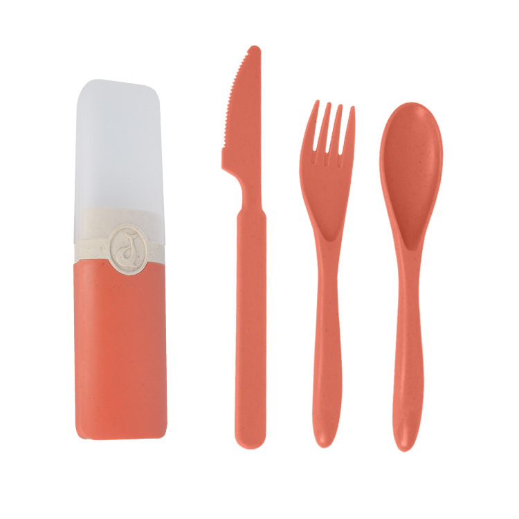 3 Pcs Wheat Straw Cutlery Set