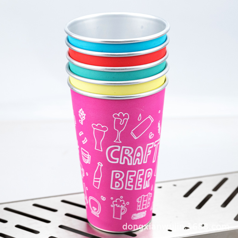 16 Oz Aluminum Color Changing Cup