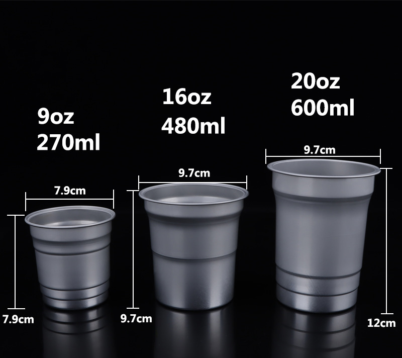 16 Oz Aluminum Beer Cup