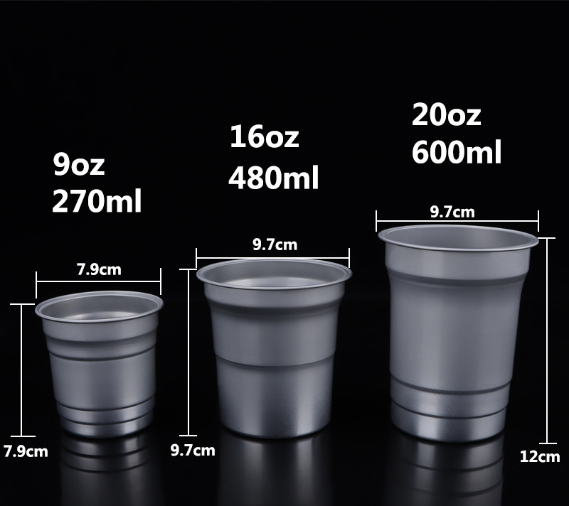 16 Oz Aluminum Beer Cup