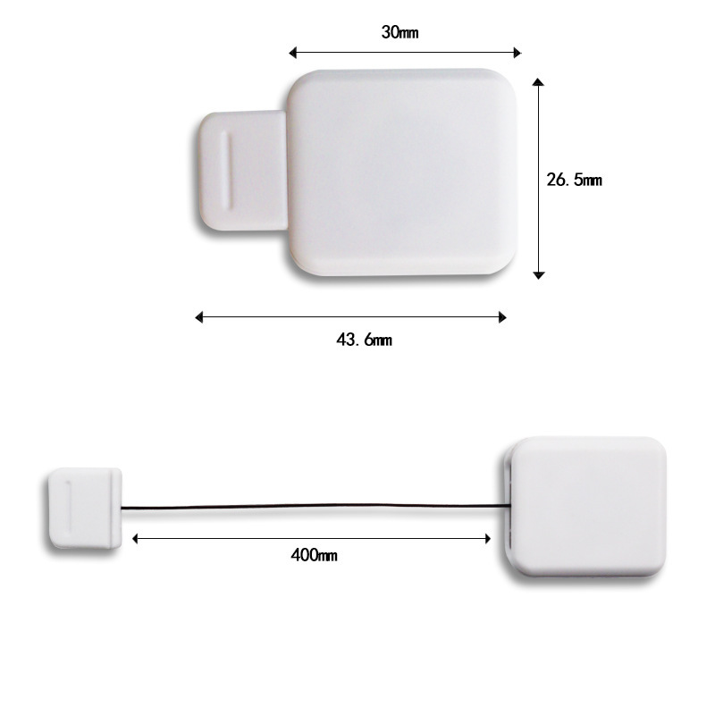 Rectangle Retractable Plastic Badge Reel