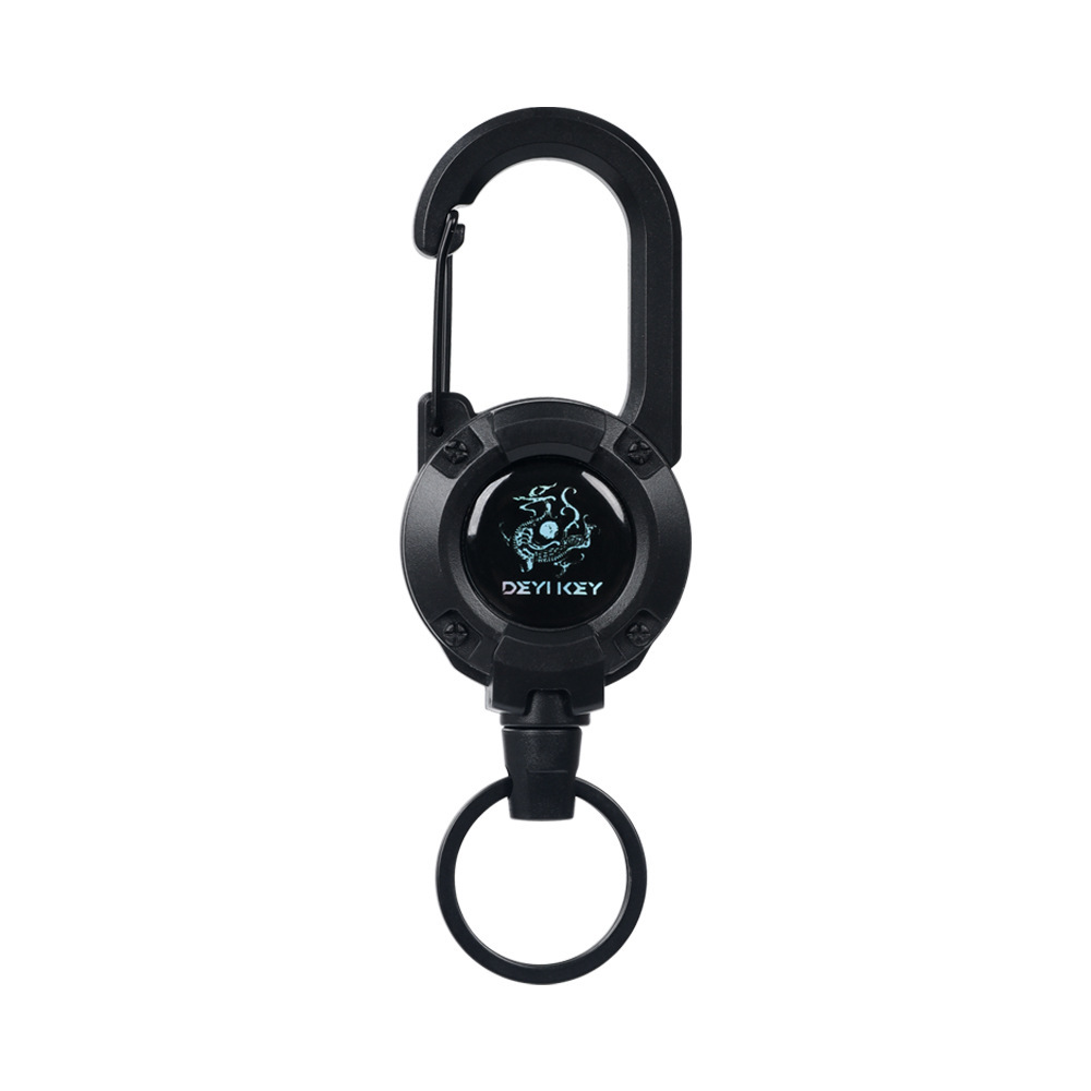 Outdoor Badge Reel with Keyring & Carabiner