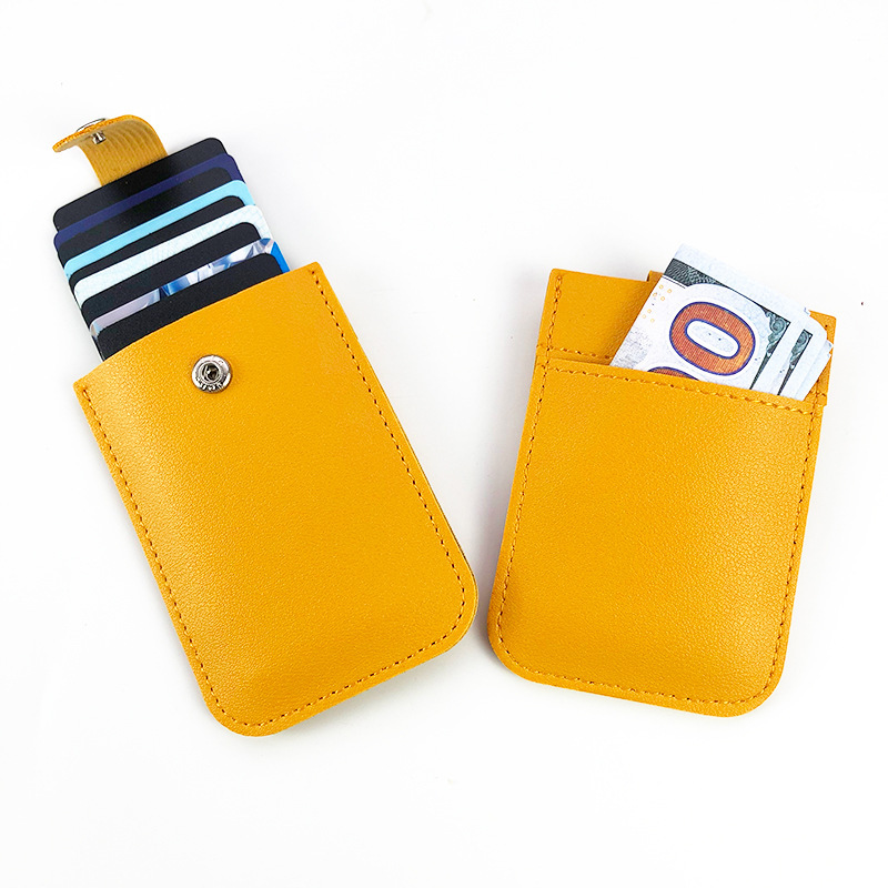 Multi-Slot Leather Card Case