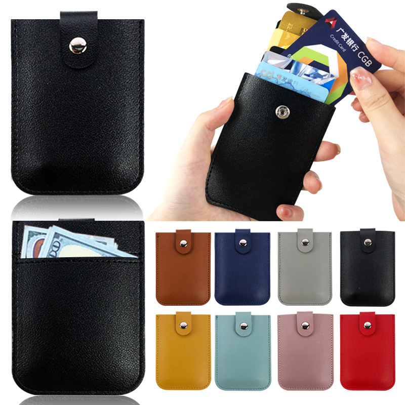 Multi-Slot Leather Card Case