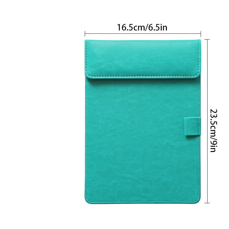PU Leather Magnetic Writing Clipboard with Pen Slot